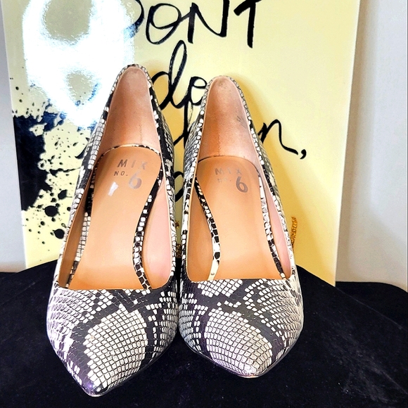 Mix No. 6 Snakeskin High Heel Pumps - Picture 4 of 16